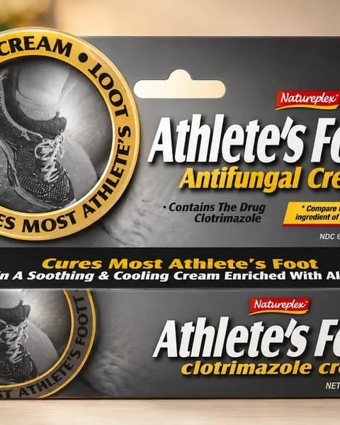 SET OF 1 Natureplex Athlete's Foot Antifungal Cream Compare to Lotrimin( clotrimazole) 1.25oz