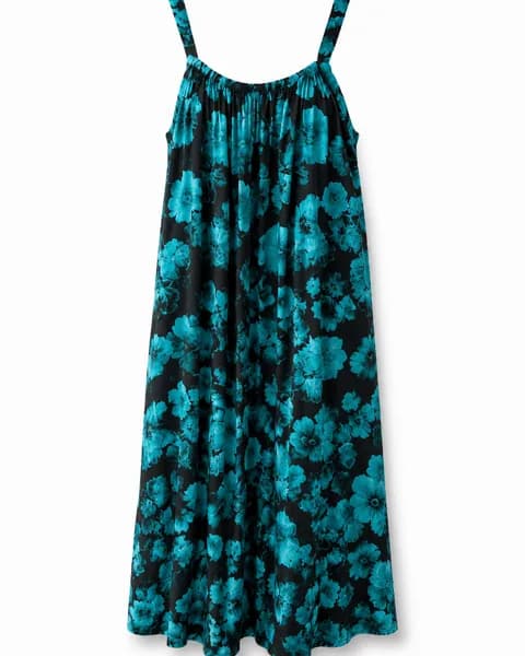 Ocean Bloom Maxi Dress