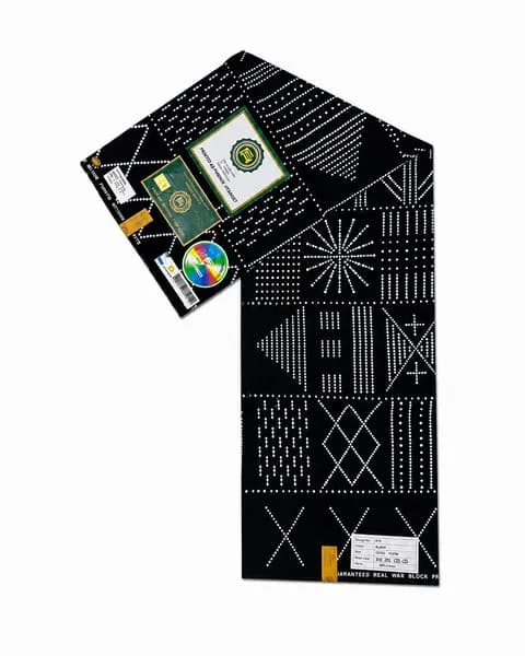 Phoenix Hitarget Geometric Black Wax Print Fabric