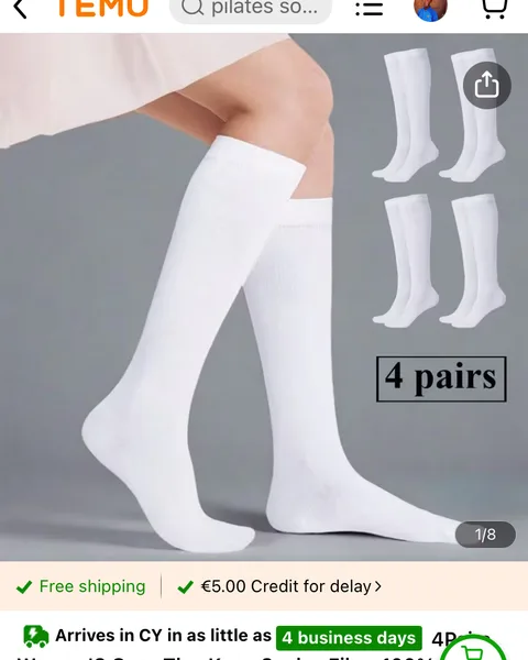 Long white socks