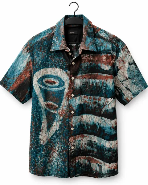 Ocean Spirit African Print Shirt