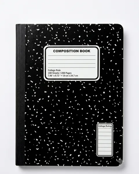 Classic Black and White Exercise Book