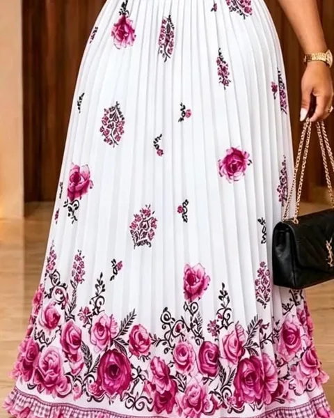 Floral summer skirt