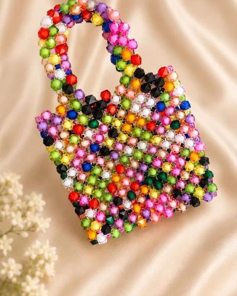Multiple Colors beaded bag