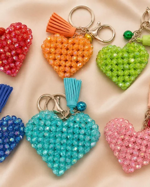 Beaded key holder