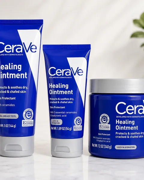 CeraVe Healing Ointment, Moisturizing Petrolatum Skin Protectant for Dry Skin Unscented - 5oz: Contains Hyaluronic Acid, Contains Ceramides