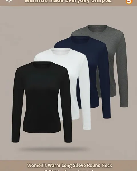 Round neck long sleeves