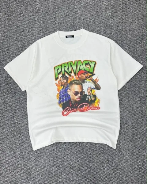 Chris Brown “Privacy” Graphic T-Shirt – White