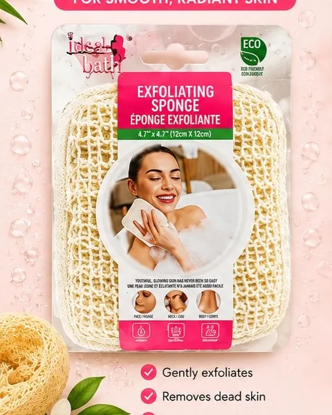 Exfoliating sponge