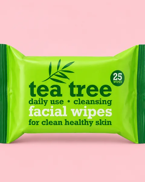 Tea Tree Facial Wipes (25 Wipes)