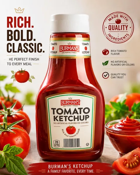 Burman's Tomato Ketchup (38 oz)1.07kg
