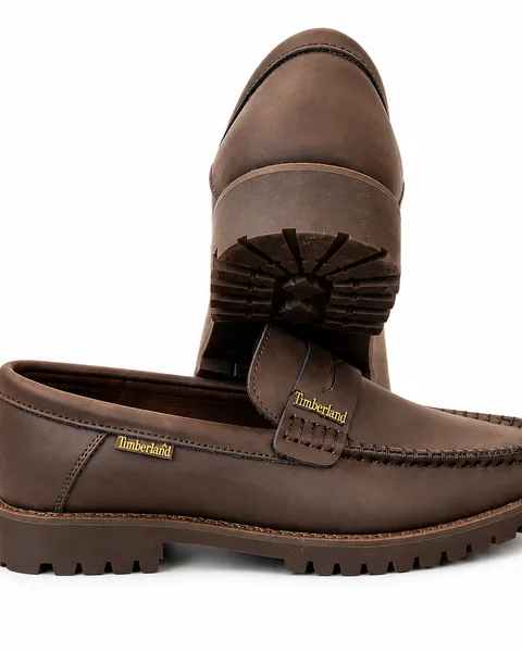 Classic Brown Leather Loafers