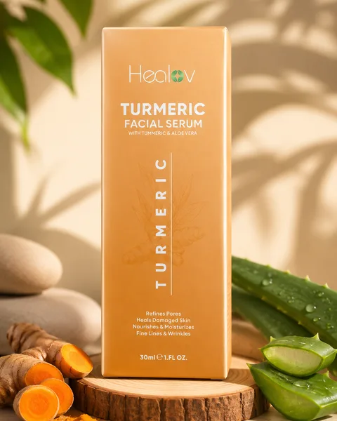 Turmeric Oil for Face & Body - All Natural Turmeric Skin Brightening Oil for Dark Spots - Turmeric Facial Repair Serum Cleanses Skin, Fights Acne, Evens Tone, Heals Scars - Turmeric Serum for All Skin