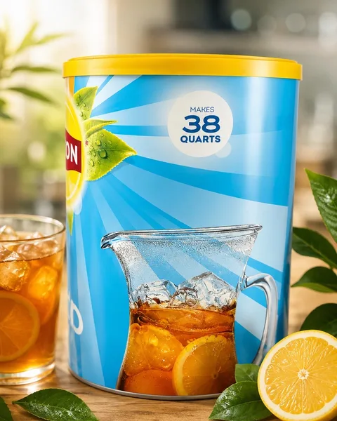 Lipton Lemon Iced Tea Mix 89.8 oz — Makes 38 Quarts