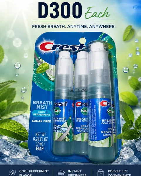 Crest Scope Cool Peppermint Breath Mist 0.24oz / Mouth/ oral spray