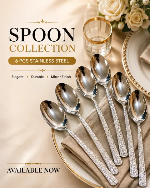 CLASSY STAINLESS STEEL SPOON COLLECTION
