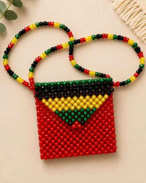 Handmade Beaded Mini Bag
