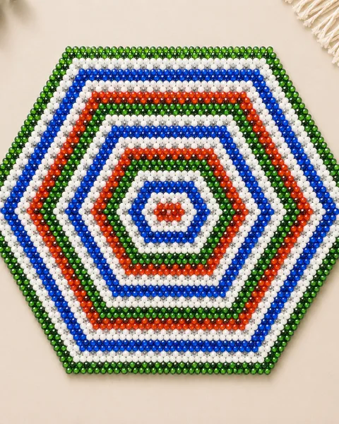 Handmade Beaded Table Mat
