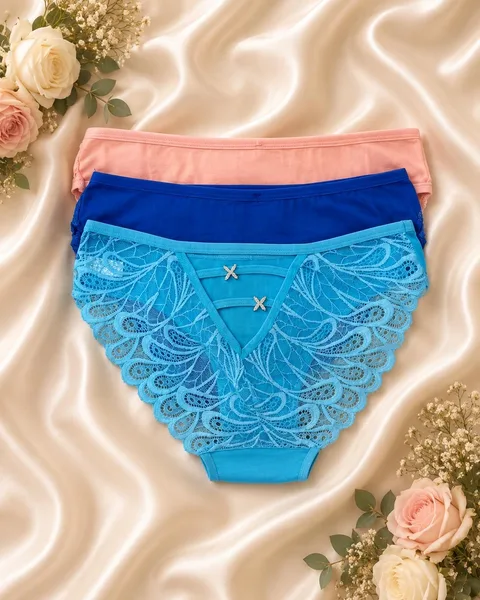 3pcs Lace Panties