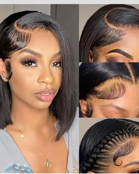Human hair bob