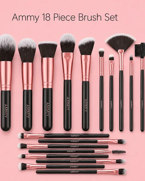 Ammiy 18-Piece Makeup Brush Set