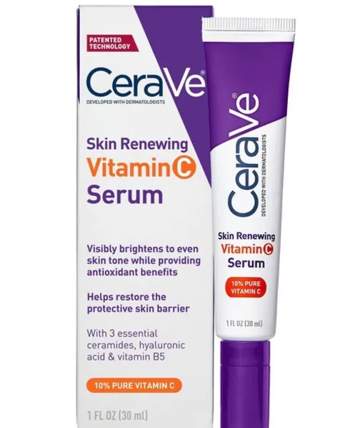 CeraVe Skin Renewing Vitamin C face Serum with 10% Pure Vitamin C, 1 oz