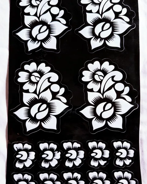 Backhand Henna Sticker/ Stencil