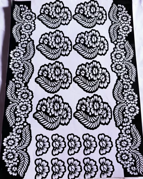 Hands And Feet Henna Sticker/Stencil