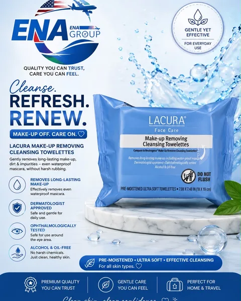 Lacura make-up removing cleaning towelettes