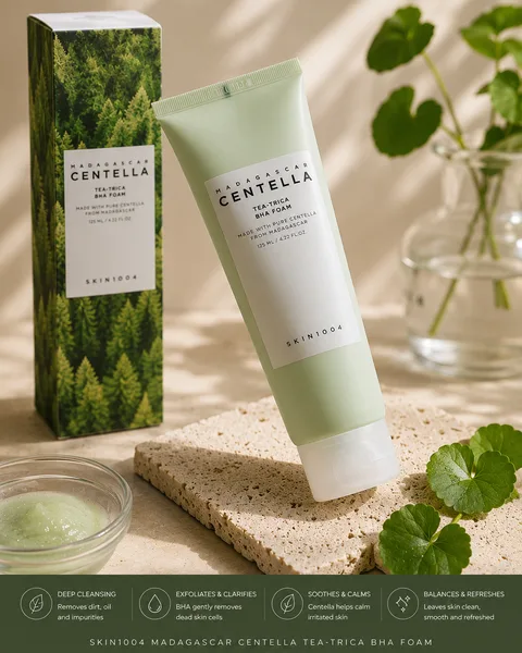 SKIN1004 Madagascar Centella Tea-Trica BHA Foam (125ml)