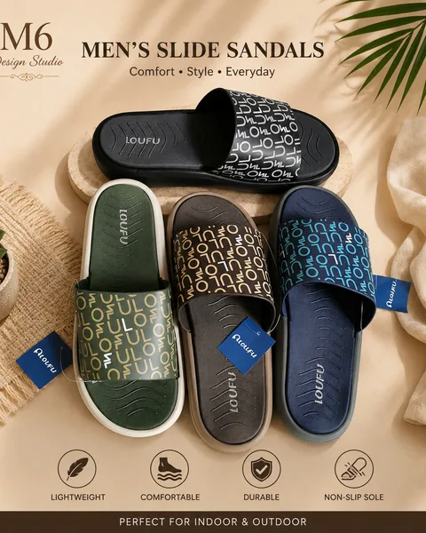 Men's Lightweight Comfort Slide Sandals